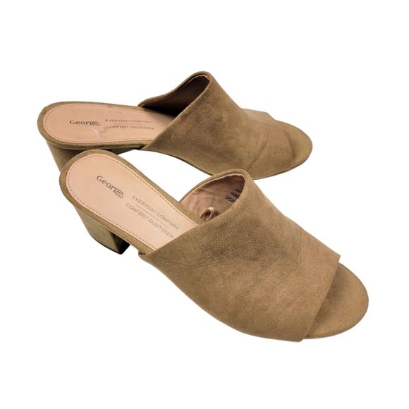 (Up To 50% Off SALE) George Cute Heeled Mule Slip On Sandals - Picture 3 of 4